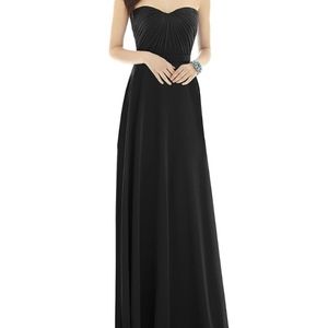 Alfred Sung Black Bridesmaid Dress
